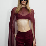 LENNY PANTS IN DARK MAROON