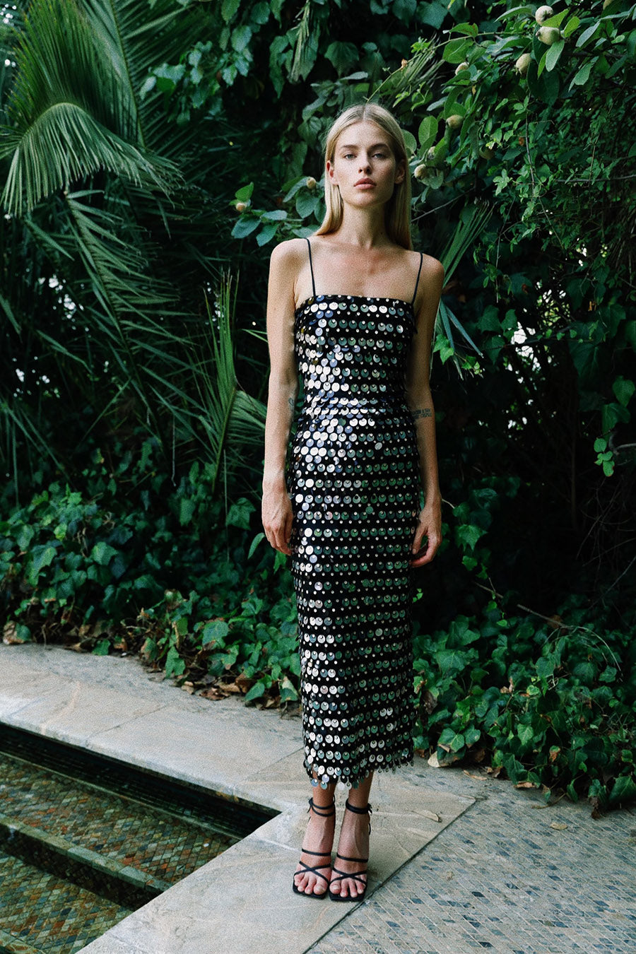 the new arrivals ilkyaz ozel phoenix sequined midi dress The New Arrivals Ilkyaz Ozel Exclusive Phoenix Sequined Crepe Midi Dress in Blue