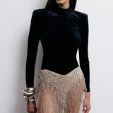 CATROUX BODYSUIT IN IMPÉRIAL NOIR