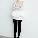 CATROUX MINI PEPLUM DRESS IN CHANTILLY LACE