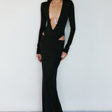 ZOYA DRESS IN DARK SIDE