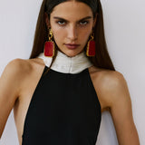 LEIA TRAIN DRESS IN RAVEN