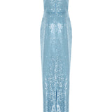MONIQUE STRAPLESS IN SPARKLING AZURE