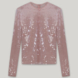 CATROUX TOP IN ROSE SMOKE