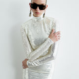 CATROUX DRESS IN MONT BLANC