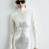 CATROUX DRESS IN MONT BLANC