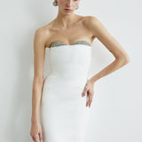 NOÉLIE STRAPLESS IN SILVER BELLINI