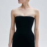 NOÉLIE STRAPLESS IN IMPÉRIAL NOIR