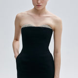 NOÉLIE STRAPLESS IN IMPÉRIAL NOIR