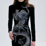 CATROUX DRESS IN IMPÉRIAL DRAGON