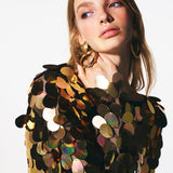 ISLA TOP IN SERPENT DORE