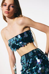 Look #36 Sirena Top in Turquoise Coast