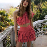 ISABEL SKIRT IN SUNKISS CORAL