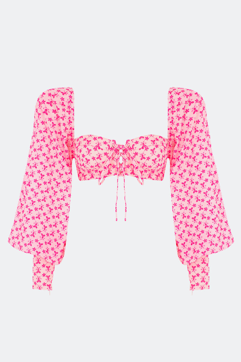 Tina Top & Skirt in Paradise Pink