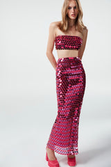 Sirena Skirt in Pacha Rosa
