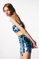 Look #36 Isla Skirt in Turquoise Coast